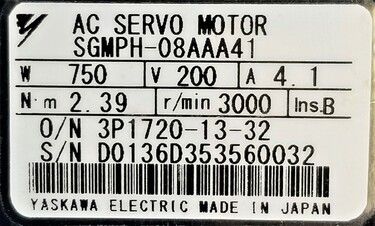 SGMPH-08AAA41 | Yaskawa AC Motors